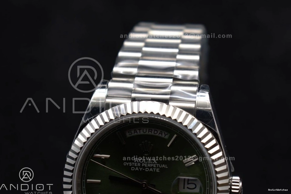 40 Green on Bracelet Weight Bezel President GSF A DayDate 719 SS Dial Gain Roman OdorResistant 0330